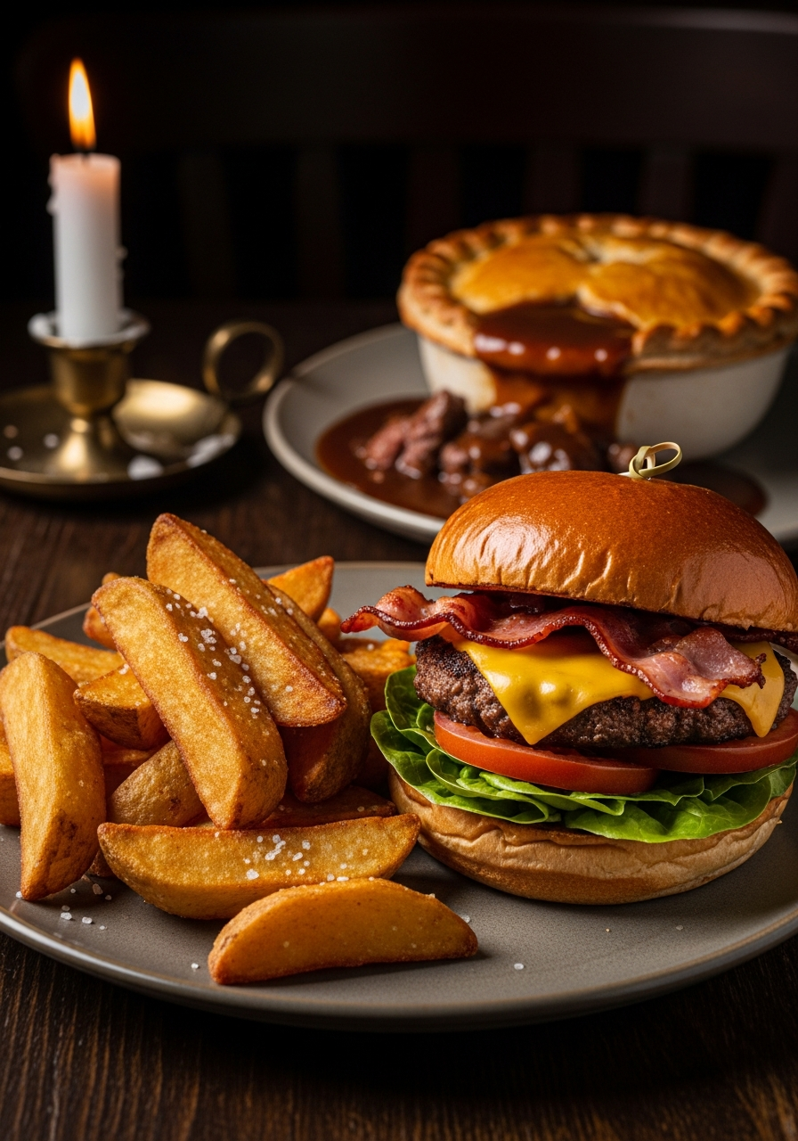 Pub food at The Boat